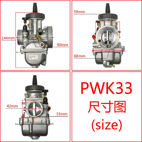 Motorcycle KEIHIN PWK Carburetor 33 34 35 36 38 40 42mm Racing Parts