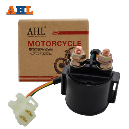 AHL Motorcycle Starter Solenoid Relay Ignition Key Switch For Yamaha