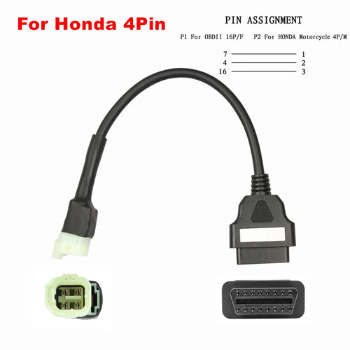 OBD2 Motorcycle Diagnostic Cable For Polaris 8Pin ATV For Bombardier