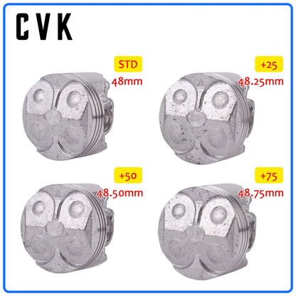 CVK Engine Parts Pistons Rings 48MM STD Standard +25 +50 +75 Cylinder