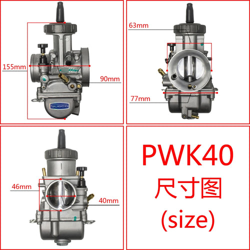 Motorcycle KEIHIN PWK Carburetor 33 34 35 36 38 40 42mm Racing Parts