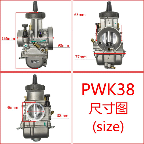 Motorcycle KEIHIN PWK Carburetor 33 34 35 36 38 40 42mm Racing Parts