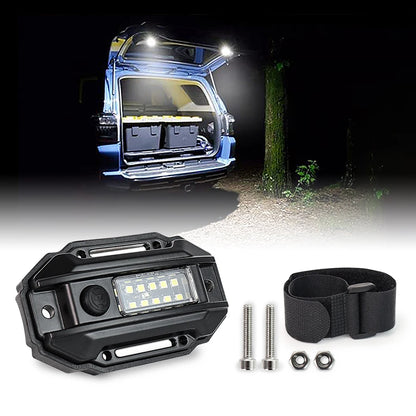 MOVOTOR White UTV Dome Light Roll Bar Mount Car LED Roll Cage Utility