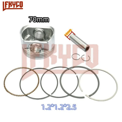 Engine Parts 70mm Big Bore Piston for Zongshen Honda CG250 CG 250 To