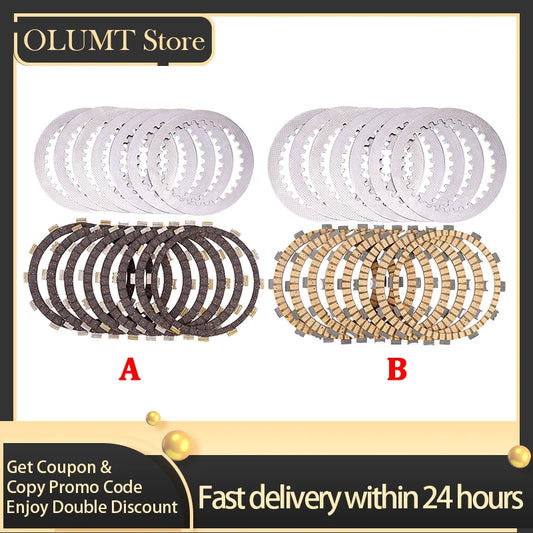 Motorcycle Part Clutch Plates & Steel Friction Disc Kit For YAMAHA ATV