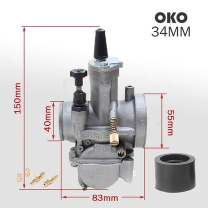 For OKO Dirt Bike ATV DIO JOG 2T 4T Motorcycle Carburetor PWK 21 24 26