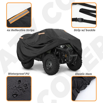 94'' X 48'' X 48'' ATV 300D Cover for Yamaha Raptor Grizzly Kodiak