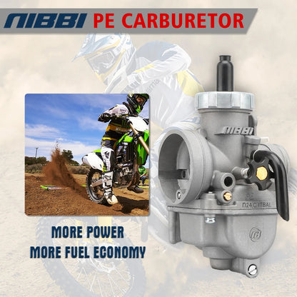 NIBBI Motorcycle 2T 4T Carburetor PE 22 24 26 28mm Modified racing