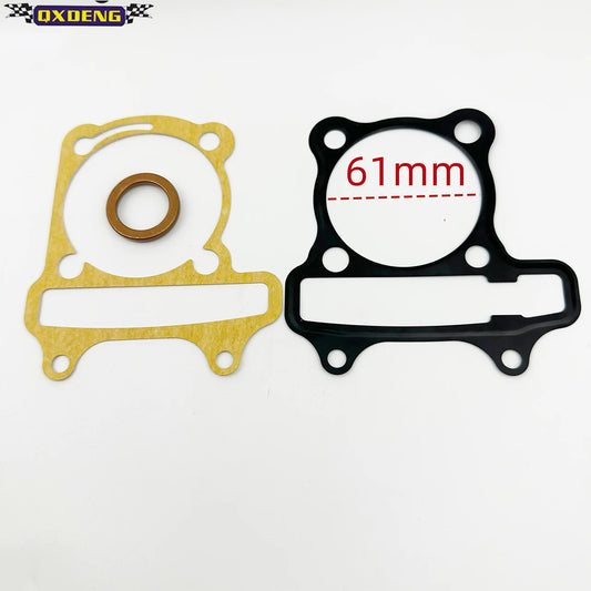 Motorbike cylinder kit piston ring assembly upper and lower gasket