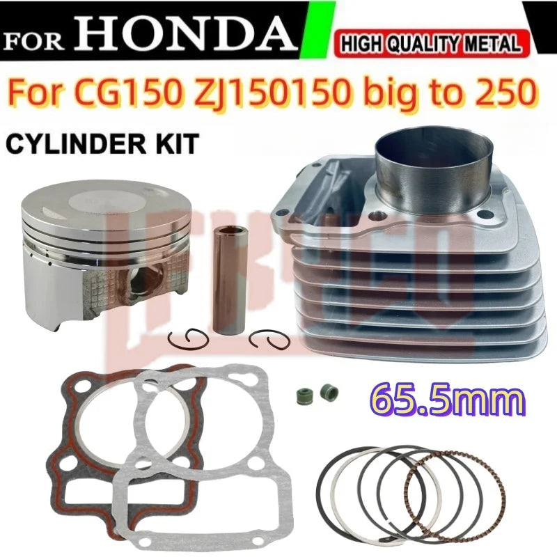 Motorcycle Accessory 65.5mm Engine Part Cylinder Kit 150CC Big to