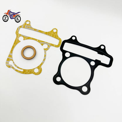 Motorbike cylinder kit piston ring assembly upper and lower gasket