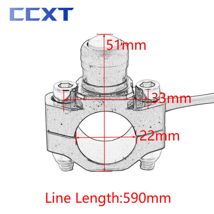 Motorcycle Dirt Bike ATV CNC 7/8inch 22mm Universal Parts Switch Start