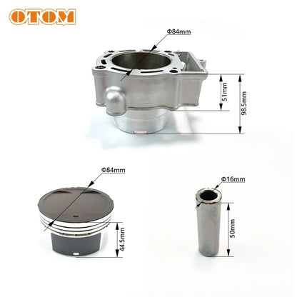 OTOM Motocross 84mm NC300 Cylinder Kit Forged Big Bore Piston Ring