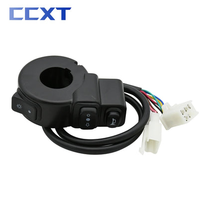 Motorcycle 3 In1 Switch Headlights Turn Signal Horn ON/OFF Button For