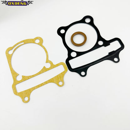 Motorbike cylinder kit piston ring assembly upper and lower gasket