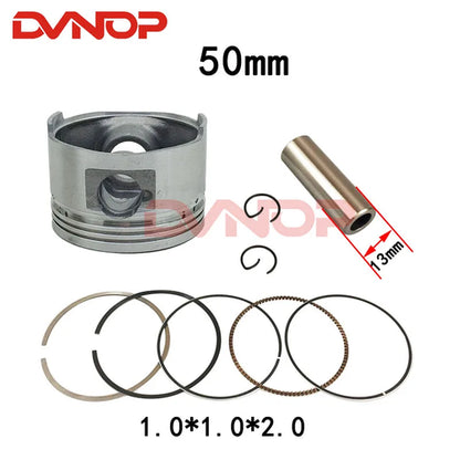 50mm GY6 100cc Chinese Scooter Engine 50mm Big Bore Piston and ring