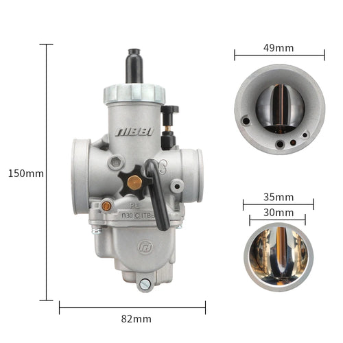 NIBBI Motorcycle 2T 4T Carburetor PE 22 24 26 28mm Modified racing