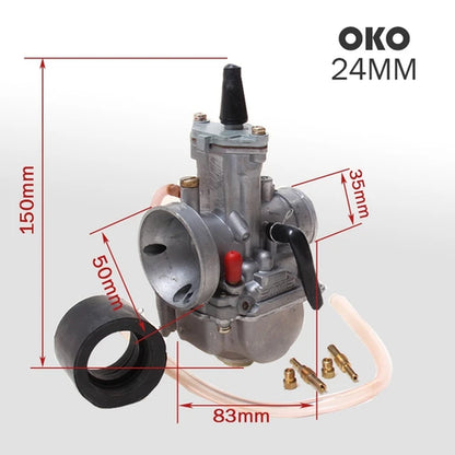 For OKO Dirt Bike ATV DIO JOG 2T 4T Motorcycle Carburetor PWK 21 24 26