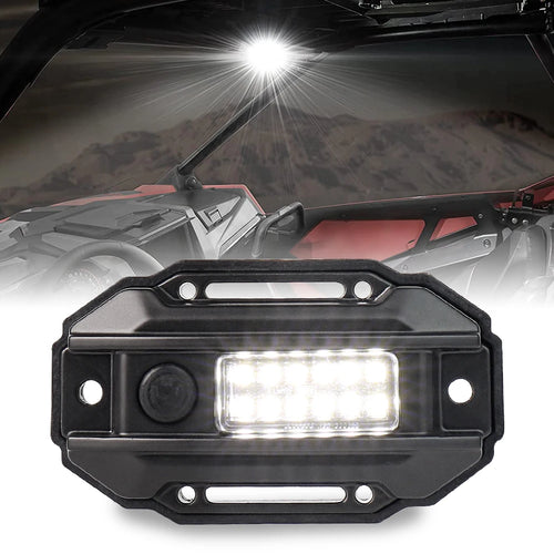 MOVOTOR White UTV Dome Light Roll Bar Mount Car LED Roll Cage Utility