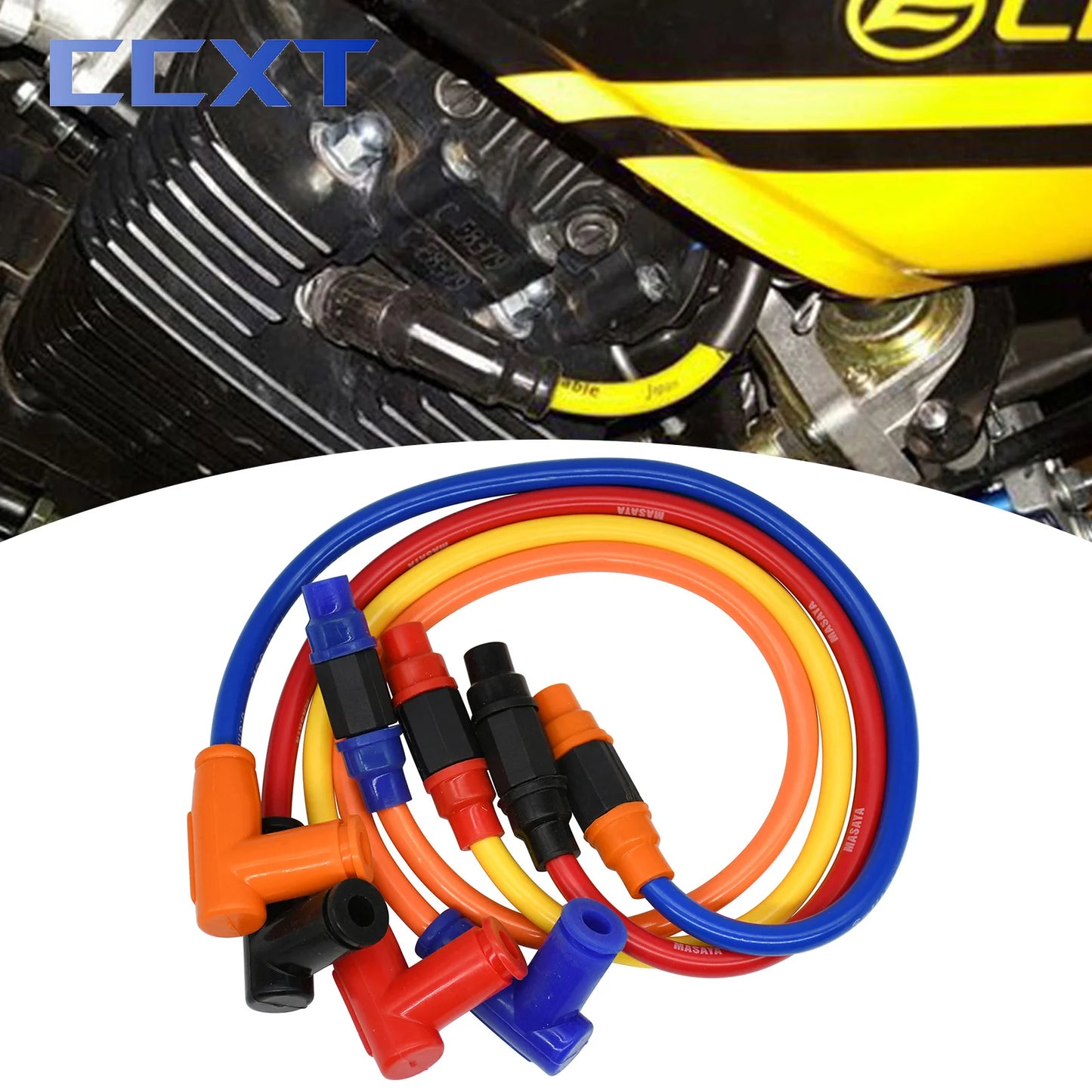 8.8mm Twin Core Race Power Cable Ignition Coil For KTM ATV Suzuki