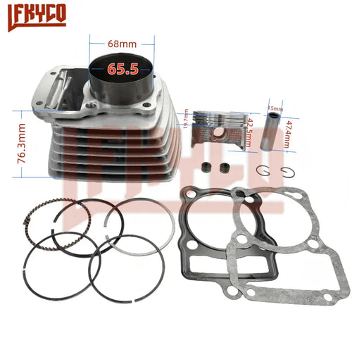 Motorcycle Accessories 65.5mm Engine Parts Cylinder Kit Motor for