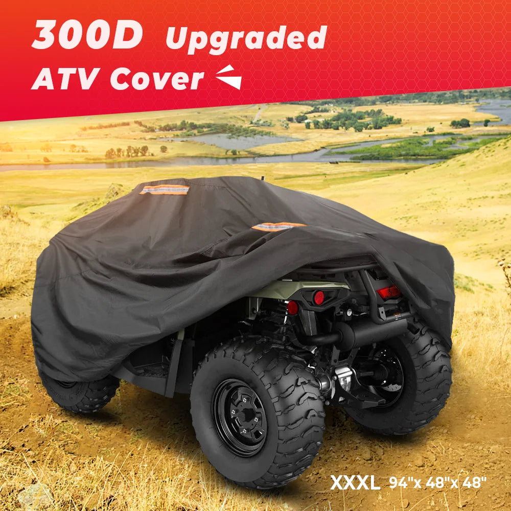 94'' X 48'' X 48'' ATV 300D Cover for Yamaha Raptor Grizzly Kodiak