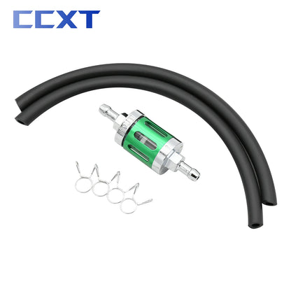 8mm 0.31" Motorcycle CNC Aluminum Glass Gas Fuel Gasoline Fuel Hose