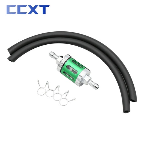 8mm 0.31" Motorcycle CNC Aluminum Glass Gas Fuel Gasoline Fuel Hose