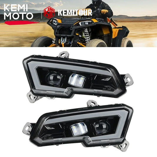 KEMIMOTO #2884859 ATV LED Headlight Front Light Kits Compatible with