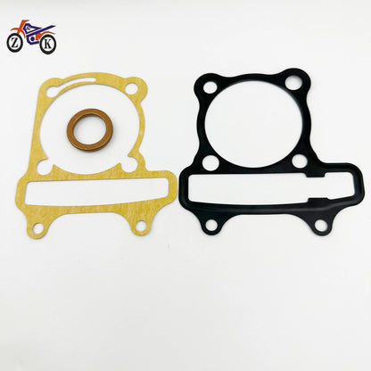 Motorbike cylinder kit piston ring assembly upper and lower gasket