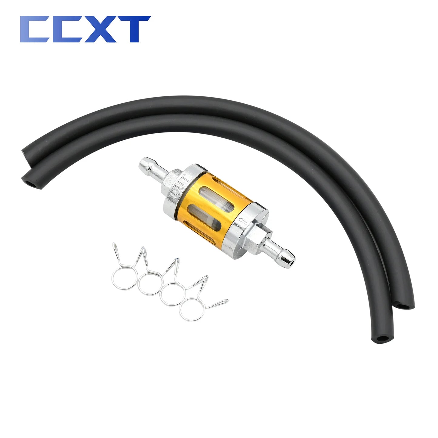 8mm 0.31" Motorcycle CNC Aluminum Glass Gas Fuel Gasoline Fuel Hose