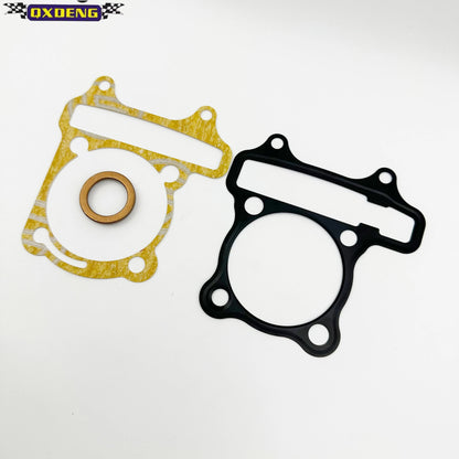 Motorbike cylinder kit piston ring assembly upper and lower gasket