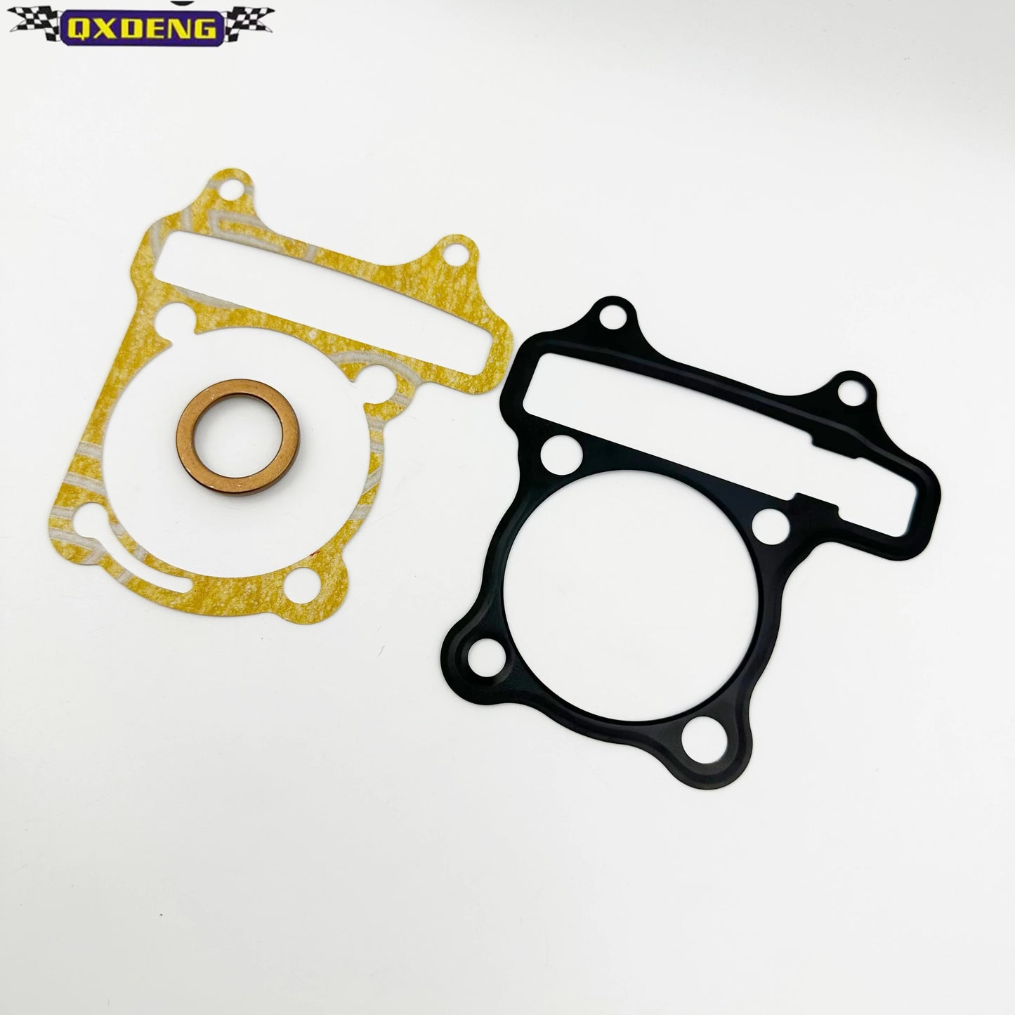 Motorbike cylinder kit piston ring assembly upper and lower gasket