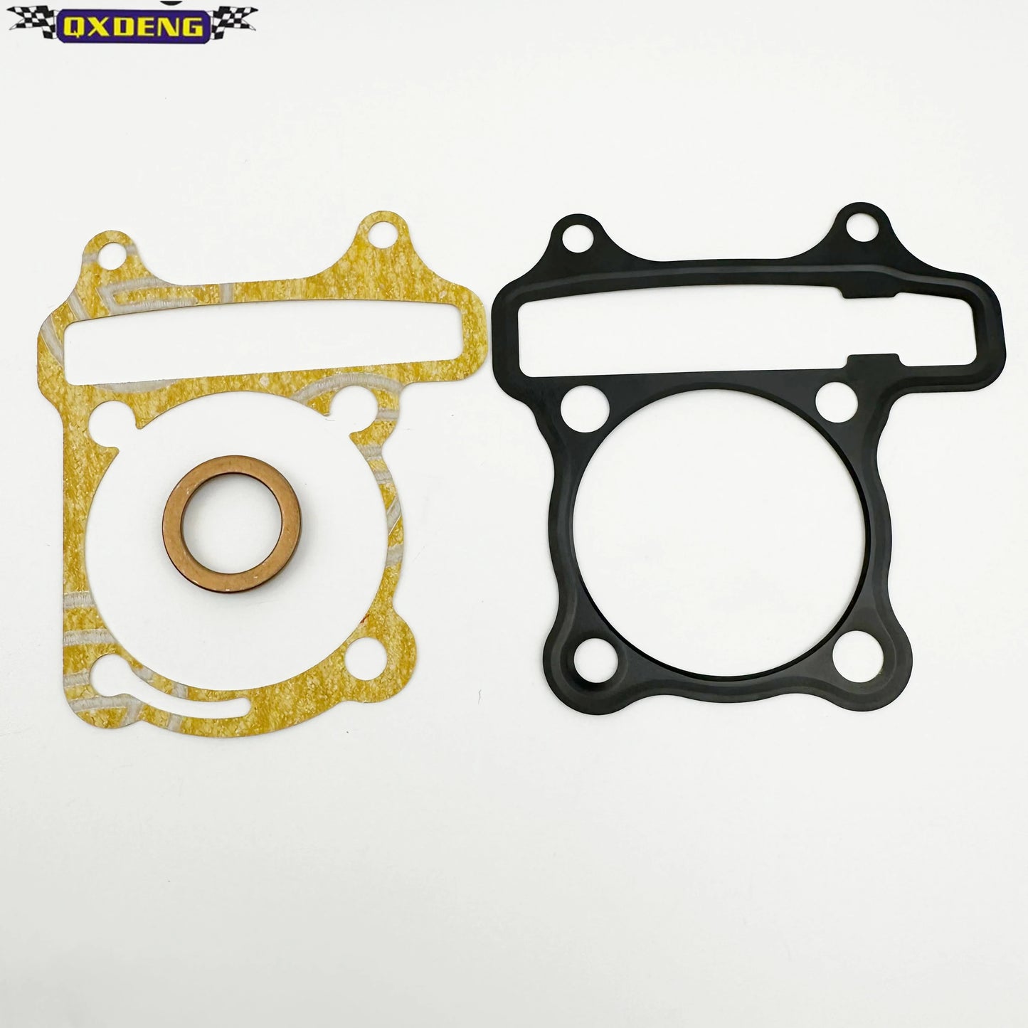 Motorbike cylinder kit piston ring assembly upper and lower gasket