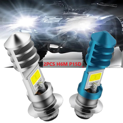 2pcs H6M P15D LED Headlight Bulbs 4KB-84314-01-00 Bulb For Yamaha