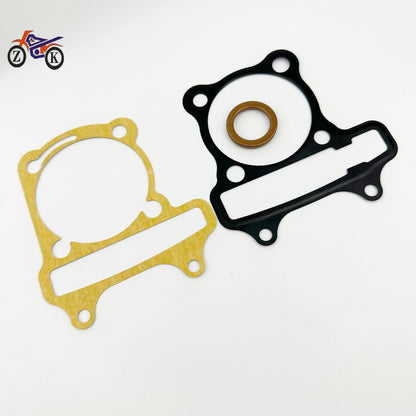 Motorbike cylinder kit piston ring assembly upper and lower gasket