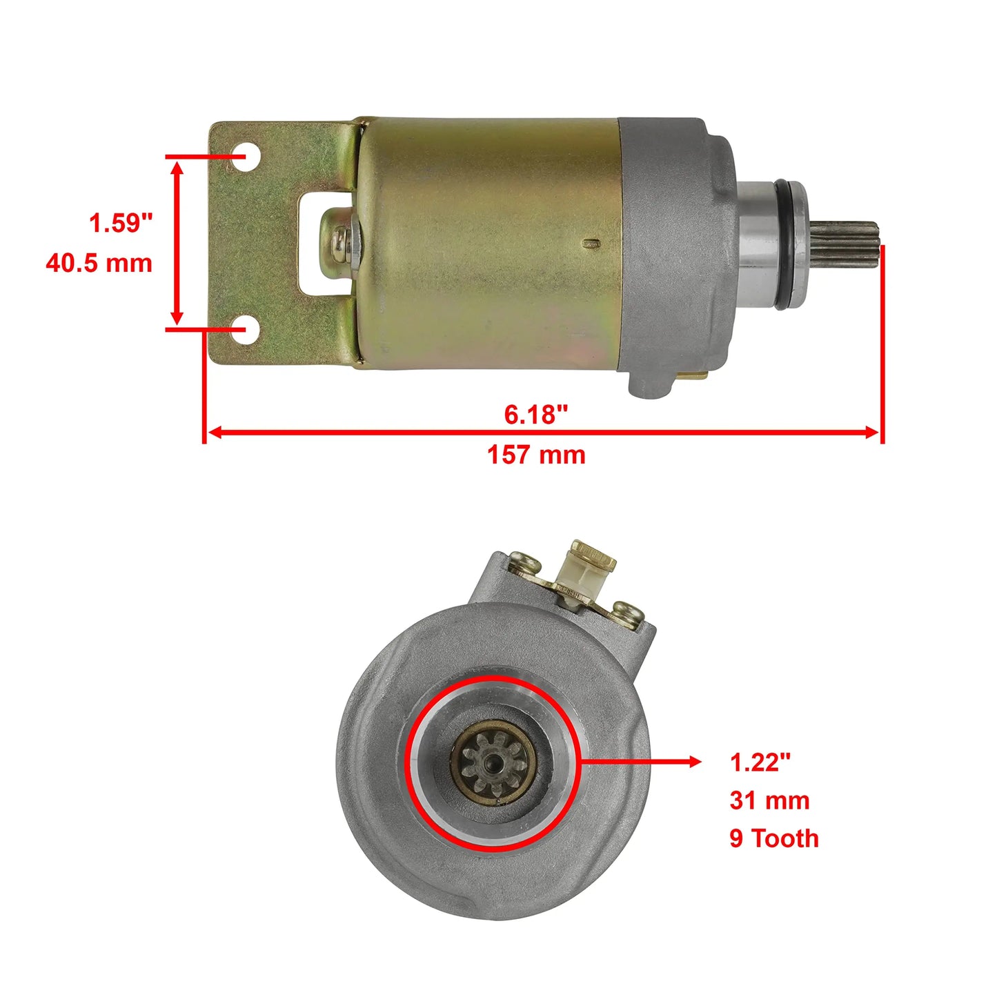 Starter Compatible with Polaris ATV Sawtooth 200 Quad 2006-2007