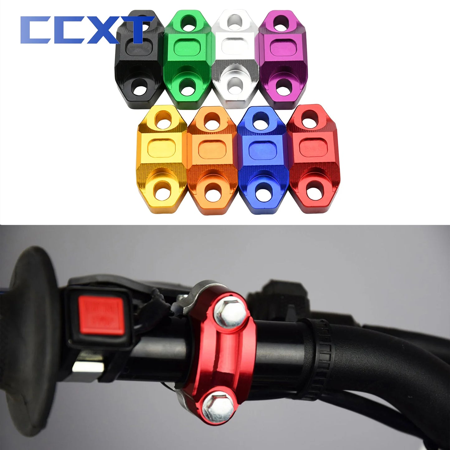 Motorcycle 22mm Clutch Brake Master Cylinder Handlebar Bar CNC Clamp