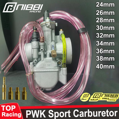 NIBBI 2T 4T PWK Carburetor PWK24/26/28/30/32/34/36/38/40mm Carburetor