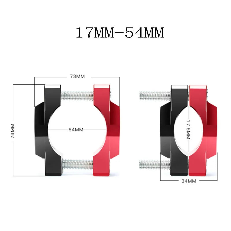 32mm/42mm/54mm Universal Motorcycle Handlebar Clamp Stent Bracket