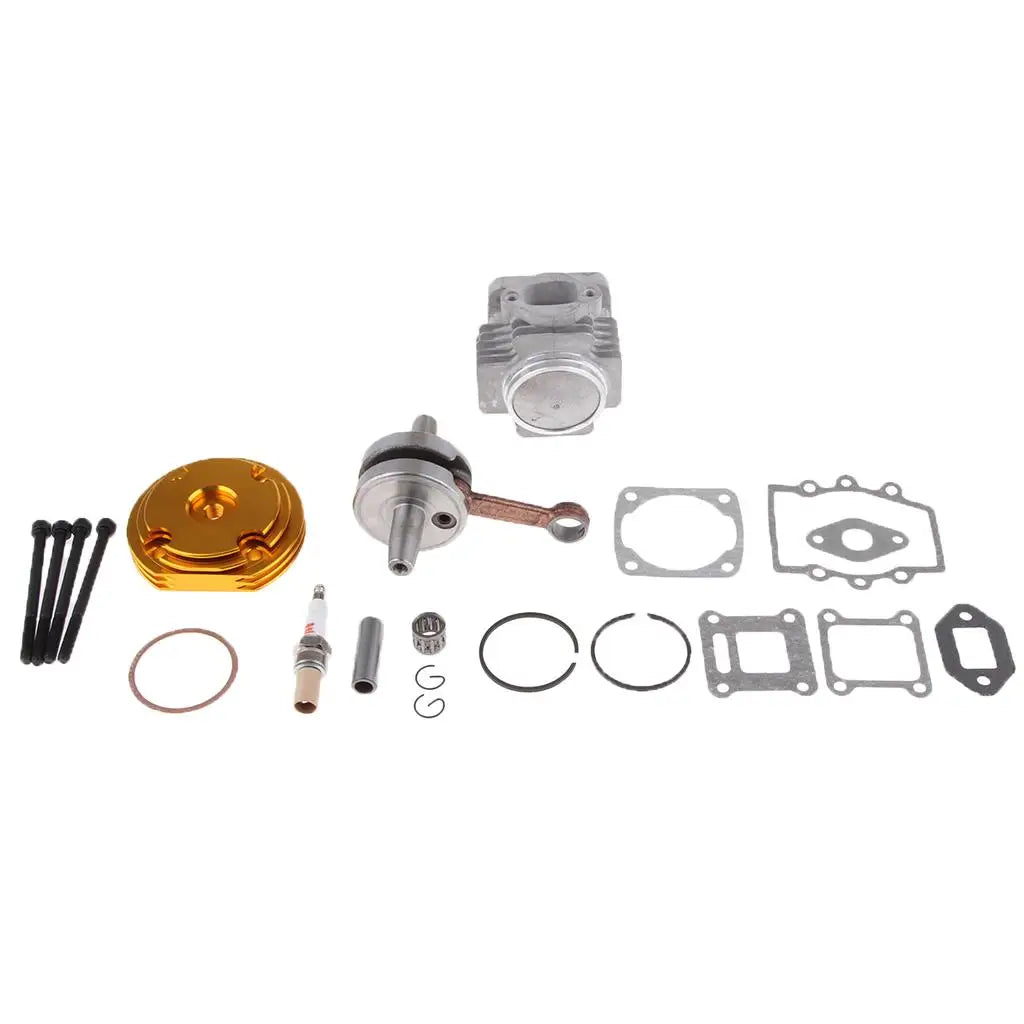 44mm Big Bore Top End Cylinder Rebuild Kit Piston for 49cc 2-Stroke