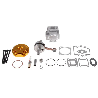 44mm Big Bore Top End Cylinder Rebuild Kit Piston for 49cc 2-Stroke