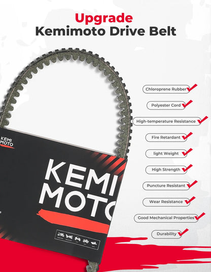 KEMIMOTO ATV UTV Drive Belt Compatible with Polaris Ranger 500 800 RZR