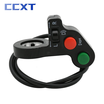 Motorcycle ATV Scooter Turn Signal Light Switch Horn Indicator