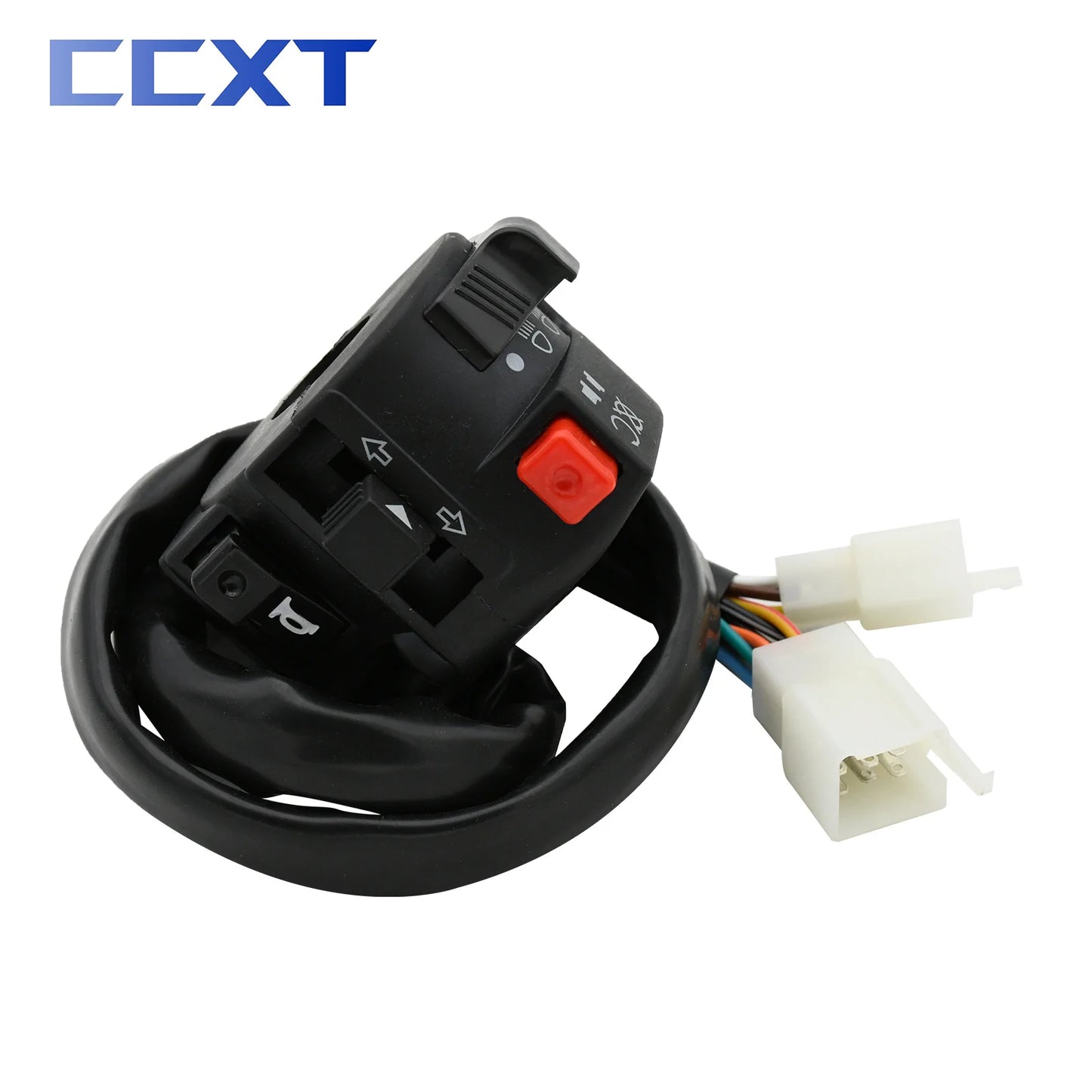 Motorcycle ATV Far Near Light Switch Light Button Turn Signal Horn