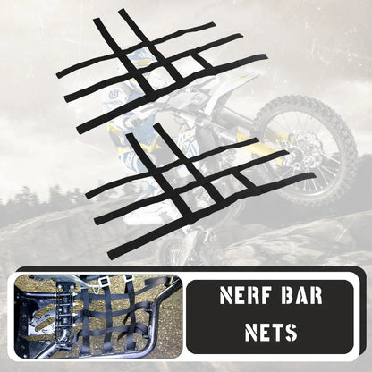 Motocross Nerf Bar Nets Waterproof Nylon ATV Toolkit For Yamaha