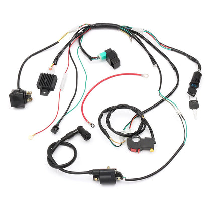 50 70 90cc 110cc 125cc Wiring Harness Loom Solenoid Coil CDI Quad Dirt