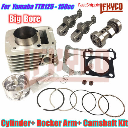 Motorcycle Accessories 57.4mm Engine Parts Cylinder Kit 125CC Big Bore