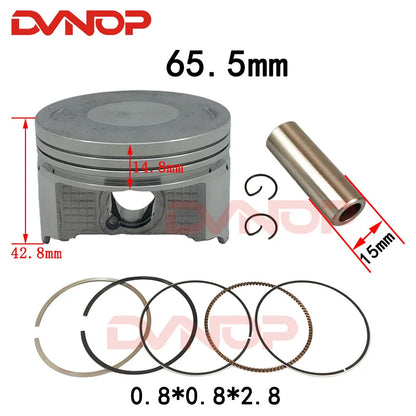 65.5mm Big Bore Motorcycle Piston Ring  Kit For For CG150 CG250 ZJ150