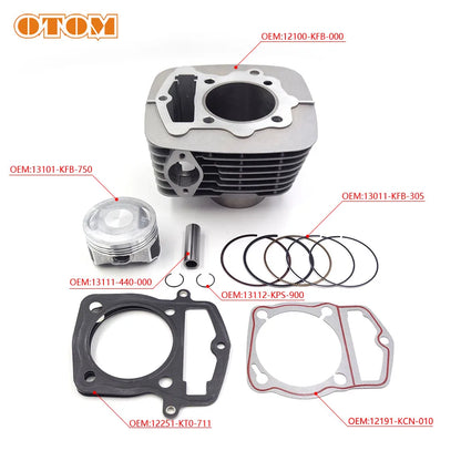 OTOM CB250D-G Cylinder Kit 65.5mm Big Bore Cylinder Block For Honda